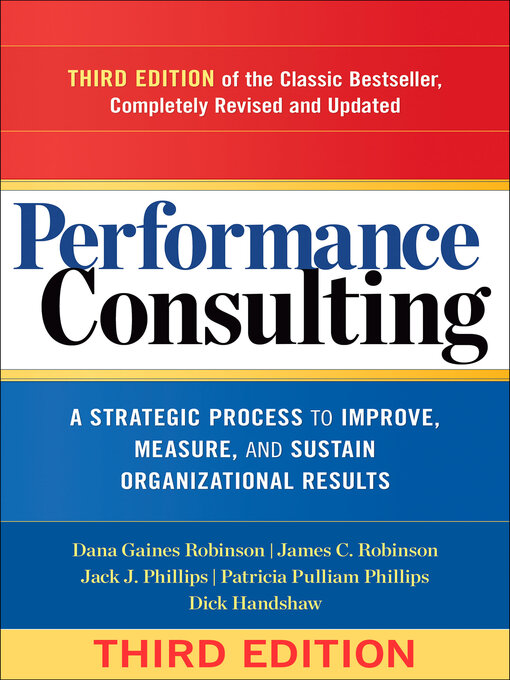 Title details for Performance Consulting by Dana Gaines Robinson - Available